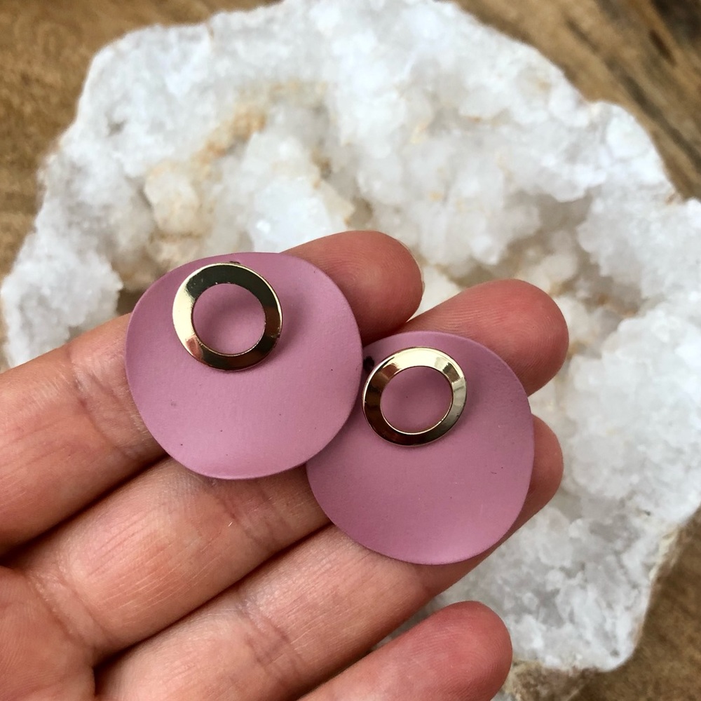 the outside | statement pink earrings
